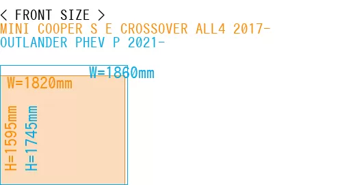 #MINI COOPER S E CROSSOVER ALL4 2017- + OUTLANDER PHEV P 2021-